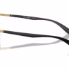 Ray-Ban RX6513 2890 - Black on Gold eyeglasses side view