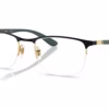Ray-Ban RX6513 2994 - Black & Gold eyeglasses angle view