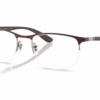 Ray-Ban RX6513 3228 - Brown & Gunmetal eyeglasses angle view