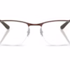 Ray-Ban RX6513 3228 - Brown & Gunmetal eyeglasses front view