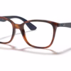 Ray-Ban RX7066 5585 - Light Havana eyeglasses angle view