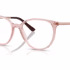 Ray-Ban RX7246L 5935 - Shiny Translucent Pink eyeglasses angle view