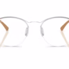 Ray-Ban RX7553 3216 - Silver eyeglasses front view