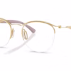 Ray-Ban RX7553 3218 - Arista Gold eyeglasses angle view