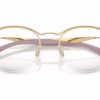 Ray-Ban RX7553 3218 - Arista Gold eyeglasses angle view