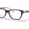 Ray-Ban RY1555F 3580 - Havana On Opal Pink eyeglasses angle view