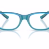 Ray-Ban RY1555F 3996 - Transparent Blue & Green eyeglasses front view
