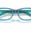 Ray-Ban RY1555F 3996 - Transparent Blue & Green eyeglasses angle view