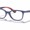 Ray-Ban RY1586 3775 - Transparent Blue eyeglasses angle view