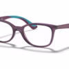 Ray-Ban RY1586 3776 - Transparent Violet eyeglasses angle view