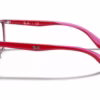 Ray-Ban RY1586 3777 - Transparent Red eyeglasses side view