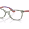 Ray-Ban RY1586 3922 - Transparent Green eyeglasses angle view