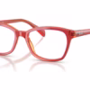 Ray-Ban RY1591 3998 - Transparent Red & Yellow eyeglasses angle view