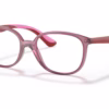 Ray-Ban RY1598 3777 - Transparent Red eyeglasses angle view