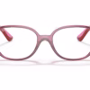 Ray-Ban RY1598 3777 - Transparent Red eyeglasses front view