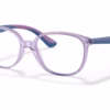 Ray-Ban RY1598 3885 - Transparent Violet eyeglasses angle view