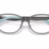 Ray-Ban RY1614D 3908 - Transparent Grey eyeglasses angle view