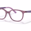 Ray-Ban RY1614D 3909 - Transparent Purple eyeglasses angle view