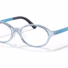 Ray-Ban RY1616D 3910 - Transparent Light Blue eyeglasses angle view