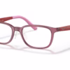 Ray-Ban RY1617D 3777 - Dark Transparent Pink eyeglasses angle view
