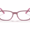 Ray-Ban RY1617D 3777 - Dark Transparent Pink eyeglasses front view