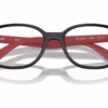 Ray-Ban RY1632F 3928 - Black On Red eyeglasses angle view
