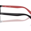 Ray-Ban RY1632F 3928 - Black On Red eyeglasses side view