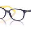Ray-Ban RY1632F 3937 - Dark Blue On Yellow eyeglasses angle view