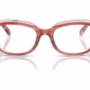 Ray-Ban RY1636 3988 - Striped Pink On Transparent Pink eyeglasses front view