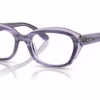 Ray-Ban RY1636 3989 - Striped Violet On Transparent Violet eyeglasses angle view