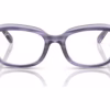 Ray-Ban RY1636 3989 - Striped Violet On Transparent Violet eyeglasses front view