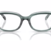 Ray-Ban RY1636 3990 - Striped Green On Transparent Green eyeglasses front view
