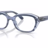 Ray-Ban RY1636 3991 - Striped Blue On Transparent Blue eyeglasses angle view