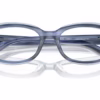 Ray-Ban RY1636 3991 - Striped Blue On Transparent Blue eyeglasses angle view
