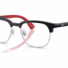 Ray-Ban RY1641 3928 - Black On Silver eyeglasses angle view