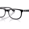 Ray-Ban RY1642 3529 - Black On Transparent eyeglasses angle view