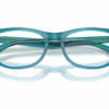Ray-Ban RY1642 3996 - Transparent Blue & Green eyeglasses angle view