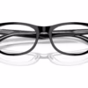 Ray-Ban RY1642F 3529 - Black On Transparent eyeglasses angle view