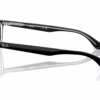 Ray-Ban RY1642F 3529 - Black On Transparent eyeglasses side view