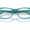 Ray-Ban RY1642F 3996 - Transparent Blue & Green eyeglasses angle view