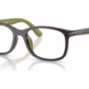 Ray-Ban RY1644 7511 - Grey On Rubber Green eyeglasses angle view