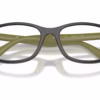 Ray-Ban RY1644 7511 - Grey On Rubber Green eyeglasses angle view