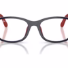 Ray-Ban RY1644 7513 - Blue On Rubber Red eyeglasses front view