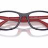Ray-Ban RY1644 7513 - Blue On Rubber Red eyeglasses angle view
