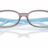 Ray-Ban RY1904 7535 - Transparent Grey eyeglasses angle view
