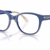 Ray-Ban RY1950 7203 - Blue On Transparent eyeglasses angle view