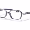 Ray-Ban RY9074V 3881 - Transparent On Blue eyeglasses angle view