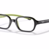 Ray-Ban RY9074V 3882 - Black On Green eyeglasses angle view