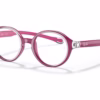 Ray-Ban RY9075V 3878 - Transparent On Fuxia eyeglasses angle view