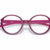 Ray-Ban RY9075V 3878 - Transparent On Fuxia eyeglasses angle view